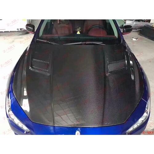 2014-2020 Z-ART carbon fiber engine bonnet for Ghibli carbon fiber engine cover for Ghibli carbon fiber engine hood