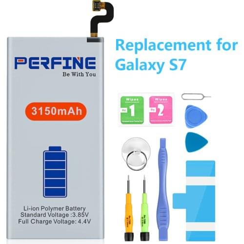 Perfine Battery for Samsung Galaxy S6 S7 Battery for S7 EDGE G935 G930 G920 with Replace Tools