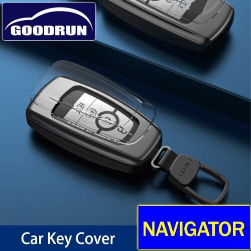 For Lincoln NAVIGATOR Car Accessories Key Holder Organizer Housekeeper Keychain Cover