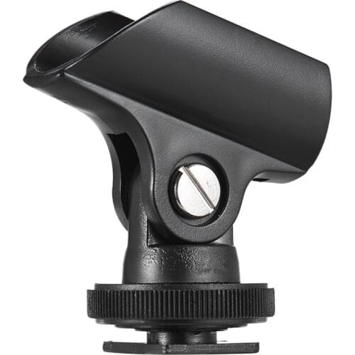 Andoer 19mm Flexible Mic Microphone Holder Clip Stand Accessory 1/4" Screw Hole for DSLR Camera