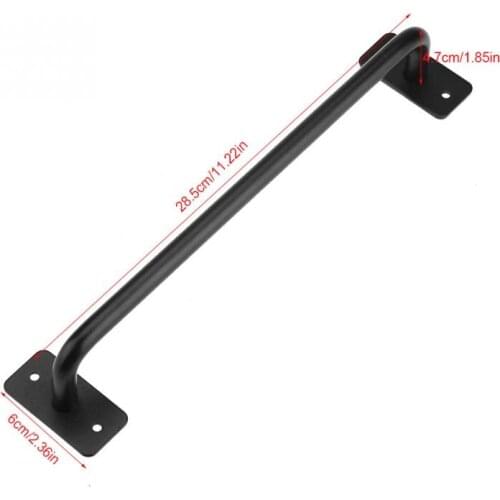 Black Barn Gate Handle Industry Style Sliding Barn Doors Pull Handle Gates Garages Sheds Metal Hardware Accessories