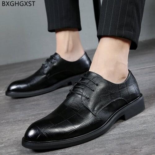 Black Dress Shoes Mens Fashion Designer Shoes Men High Quality Brown Leather Shoes Men Formal Zapatos De Hombre Chaussure Homme