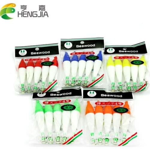 HENGJIA 100pcs hard ABS plastic fishing lures wobbler luminous squid jig noctilucent octopus fishing baits