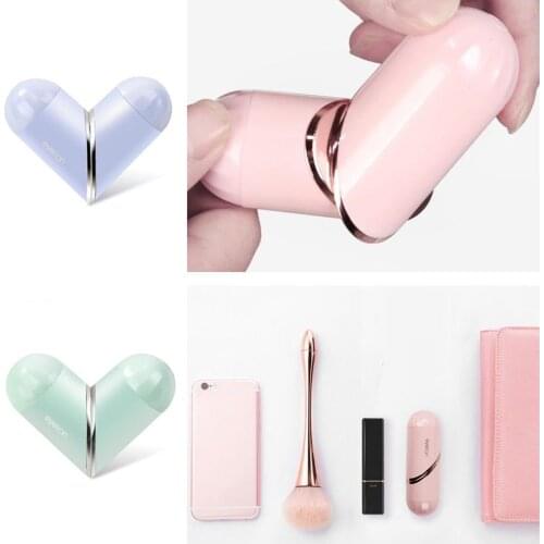 Heart Shape Contact Lens Container Box Rotating Lipstick Noble Temperament Lovely Glass Box For Travel