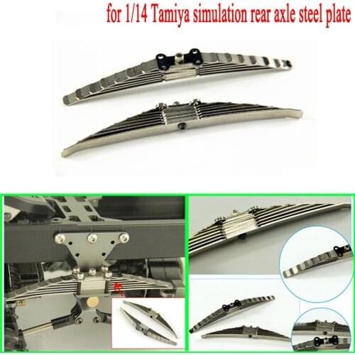 Metal Rear Axle Steel Plate Heavy-duty Suspension for 1/14 Tamiya RC Truck Car SCANIA VOLVO ACTROS 3363 1851 AROCS MAN TGX Diy