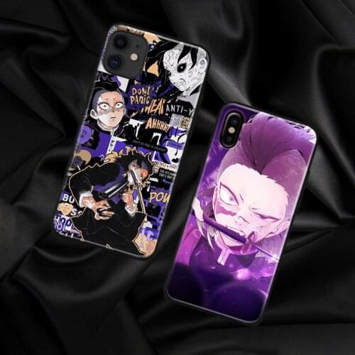 Genya Shinazugawa Kimetsu no Yaiba anime soft silicone Phone case cover shell For iPhone 6 6s 7 8 Plus X XR XS 11 Pro Max