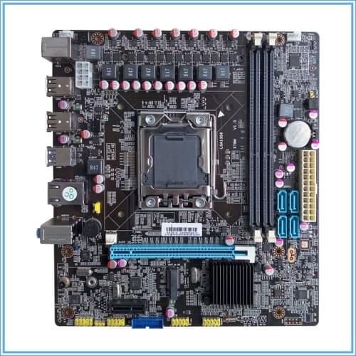 New Desktop Motherboard X78 LGA 1356 M.2 ddr3 ecc ram port 32G USB3.0 M ATX mainboard