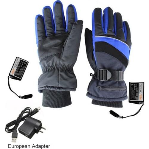 Electric Heating Snowmobile Snowboard Ski Gloves Snow Mittens Windproof Waterproof Men Women Snowboarding Skiing Gloves