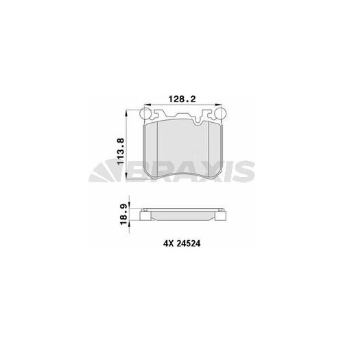FRONT BRAKE BALATASI BMW X5 E70 X6 E71 F15 M 34116789079