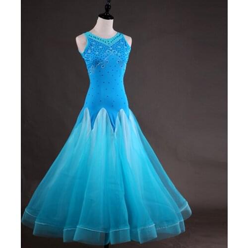 Custom Made Ballroom Standard Dance Dress Womens/Female Tango Waltz Foxtrot Dresses Professional Ballroom Dancing Clothes DL2047
