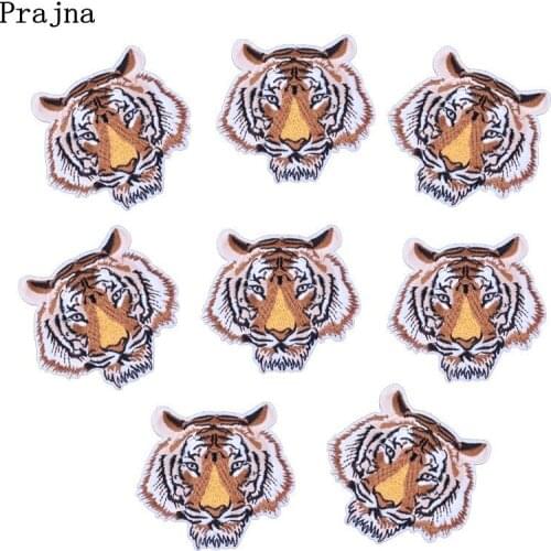 Prajna Tiger Embroidered Iron On Patches For Clothes Sticker Biker Patchwork Accessories Fashion 2018 Sew On Patches Badges