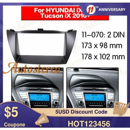 Frame Panel Auto Radio Stereo Fascia For 2010 HYUNDAI TUCSON IX35 stereo dash kit radio CD player installation