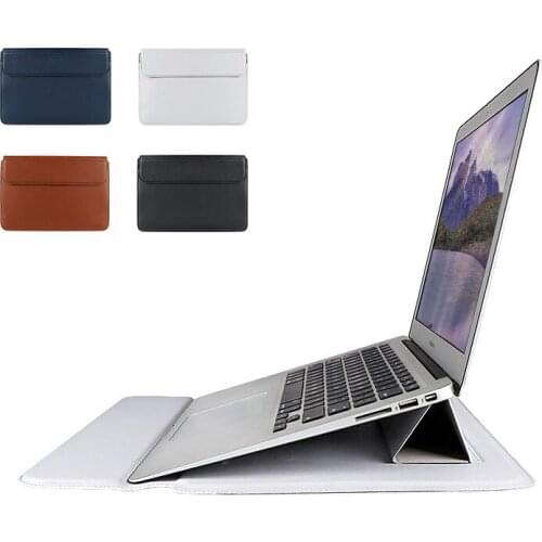 Luxury Leather Laptop Sleeve for Macbook Air Pro 13 Xiaomi Notebook Case Computer Bag for Huawei Matebook 14 Inch Shell Cover