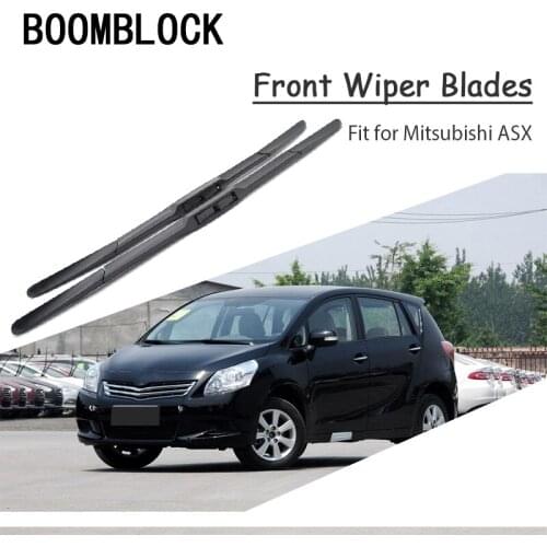 BOOMBLOCK 2PCS High Quality Front Windshield Wiper Blades For Mitsubishi ASX 2017 2016 2015 2014-2010 Accessories