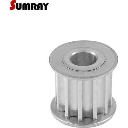 SUMRAY 5M 12T Timing Belt Pulley 5/6/6.35/7/8/10m Inner Bore Aluminium Motor Pulley For 15mm Belt Width Timing Belt 2PCS