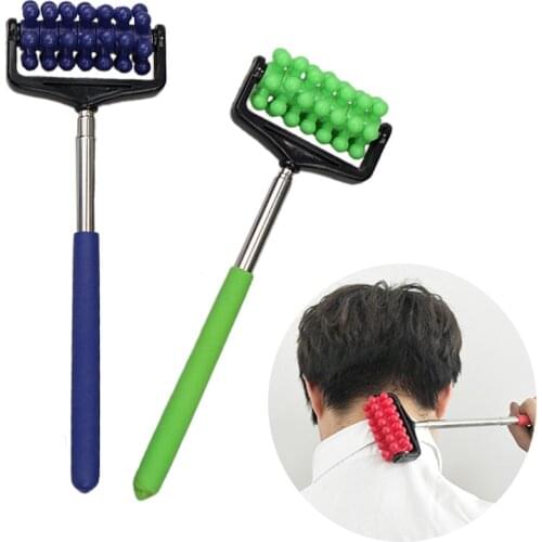 Back Scratcher Telescopic Massage Roller Relaxing Hand Massage Tool Reflexology Face Hand Foot Back Body Therapy Roller Massage