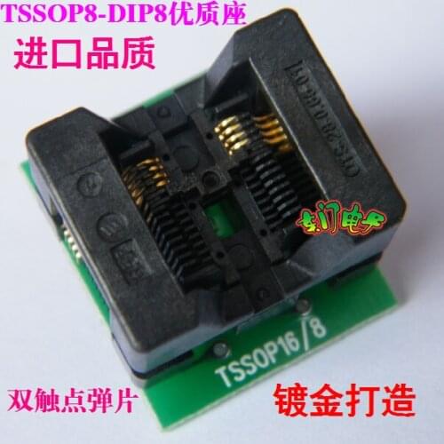 TSSOP8 to DIP8 conversion Socket 0.65mm Burner Test Socket TSSOP-8