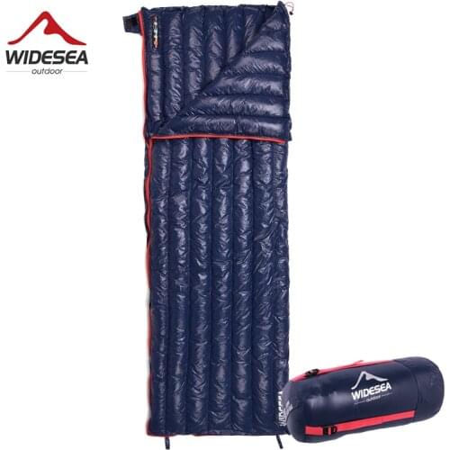 Widesea Camping Ultralight Sleeping Bag Down Waterproof Lazy Bag Portable Storage Compression Slumber Bag Travel Sundries Bag