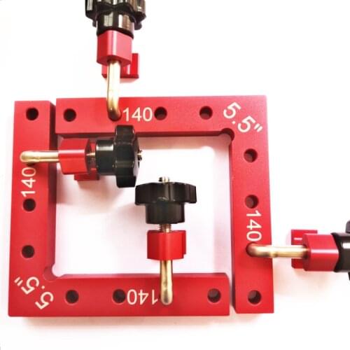 140mm Aluminium Alloy Corner Clamps Collar L Shape 90 Degree Right Angle Drill Attachment Tool Welding Seal for Carpentry Wood