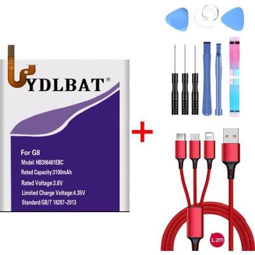 YDLBAT 3100mAh HB396481EBC Battery for Huawei Honor 5X for Huawei Ascend G7 Plus for Huawei G8 for Huawei G8X