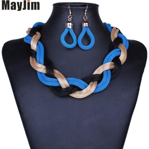 Fashion Necklaces Women 2018 Female collar multi layer Chain vintage short twist Necklaces & Pendants Bijoux Statement MyaJim