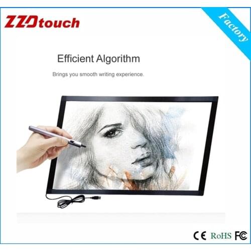 ZZDTOUCH 60 inch ir touch frame 10 points infrared touch screen multi touch panel touchscreen overlay for monitor pc
