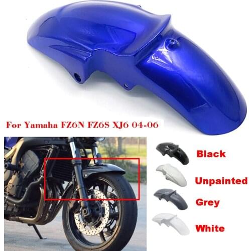 04-06 For Yamaha FZ6N FZ6S XJ6 Motorcycle Front Fender Fairing Mudguard ABS Cover Splash Guard Cowling 2004 2005 2006 Black Blue