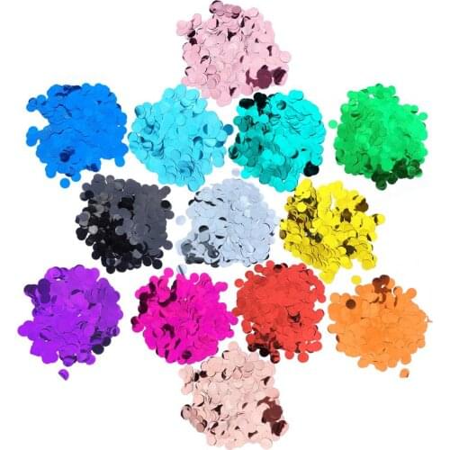 1.5cm 10g/bag Metallic Rose Gold Mini Round Confetti Dots Filling Balloons Baby Shower Wedding Engagement Decorations