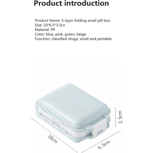 10 Grids Medicine Pill Container Organizer 7 Day Pill Dispenser Storage Bag Box Portable Tablets Case Drug Travel Divider