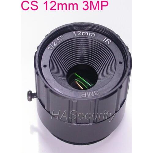 12mm CS mount 3.0MP F1.6 1/2.5" LENs for CCTV camera