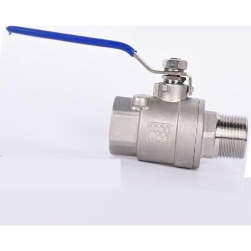 2PC-type Manual Ball Valve SS304 Stainless Steel Male&Female Thread DN32/DN40/DN50