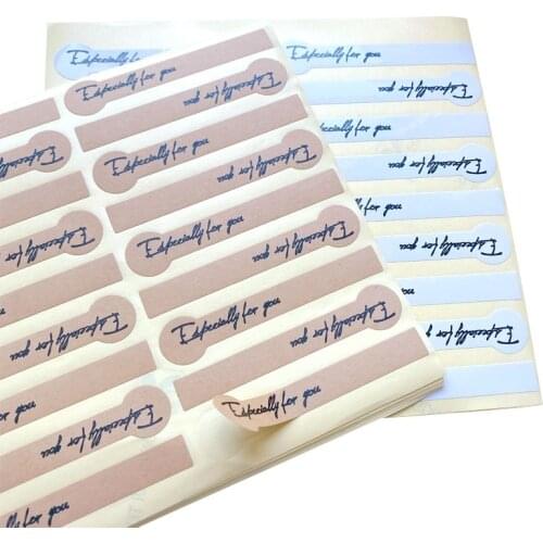 2000pcs/lot 'Especially for You' Long Seal Label Sticker for Gift Packing, Kraft Lollipop Shape Sticker wholesale