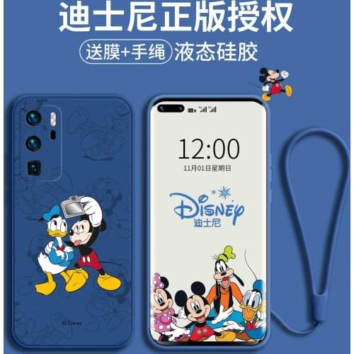 2021 Disney Mickey for huawei p40 pro + cute girl couple creative phone case