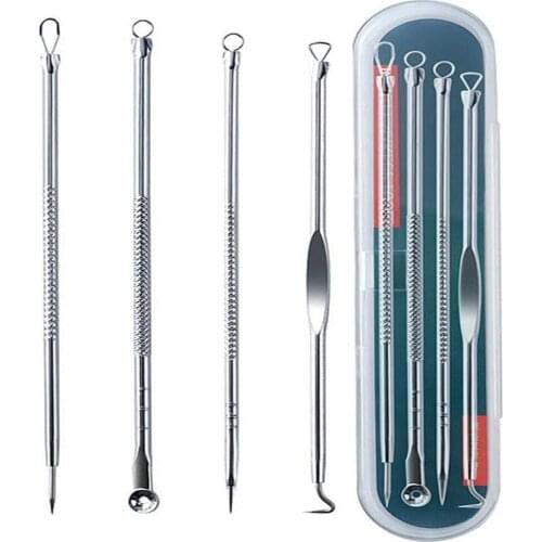 4/5/7pc Blackhead Acne Removal Tool Kit With Storage Box Facial Skin Pore Cleansing Blackhead Acne Removal Needle Acne Tool Kit