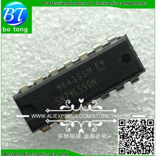 5PCS / 10PCS /50PCS /100PCS HD74LS90P DIP14 HD74LS90 DIP SN74LS90N 74LS90N 74LS90AN 74LS90 New original