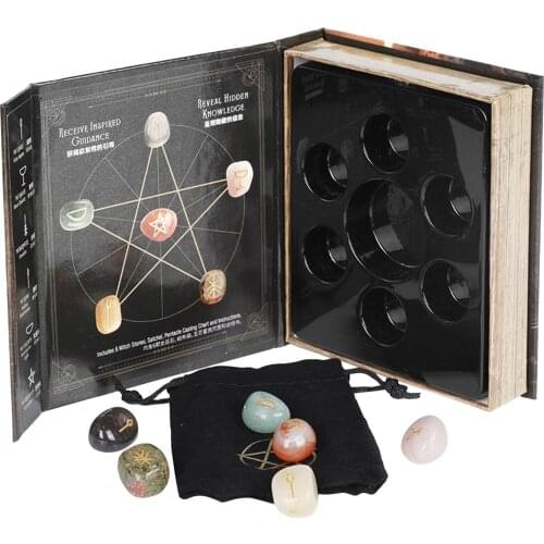 6xCrystal Chakra Stones Polished Stone Reiki Meditation Feng Shui Home Decor