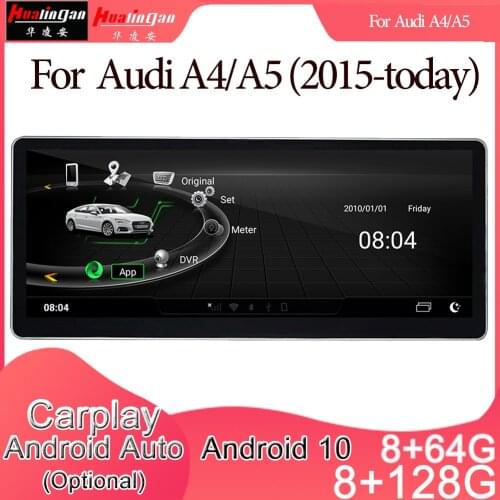 Android 10 Car Multimedia DVD Stereo Radio Player GPS Navigation Carplay Auto for AUDI A4/A5(2015-today) 2din