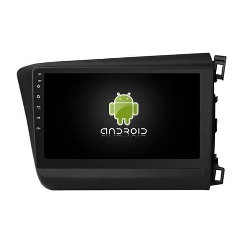 9" Android 9.0 Pie OS Car Multimedia GPS Radio for Honda Civic 2011-2016 Right Hand Drive with Built-in Digital Signal Processor