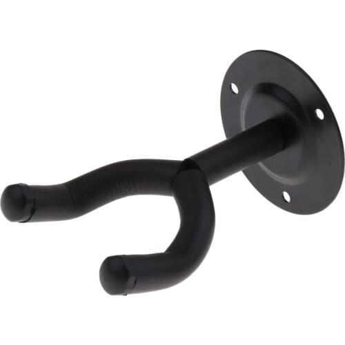 Black Guitar Hanger Hook Holder Wall Mount Stand Rack Bracket For Guitar Bass Ukulele Mandolin