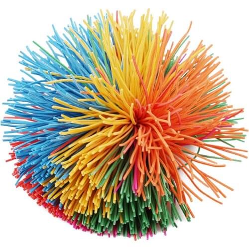 Pinch Ball Fun Toy New Rainbow Mixed Sensory Fidget Toy For Occupational Stress Relief Funny Kids Anti-stress