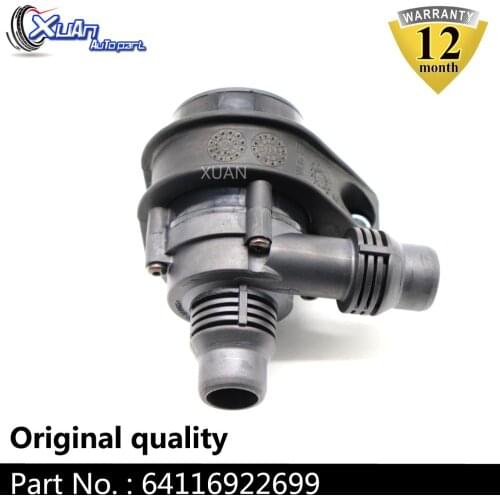 XUAN Cooling Additional Auxiliary Water Pump 64116903350 For BMW 5 6 Series E39 E60 E61 E63 E64 E65 E66 E67 E53 X5 E38 520i 525i