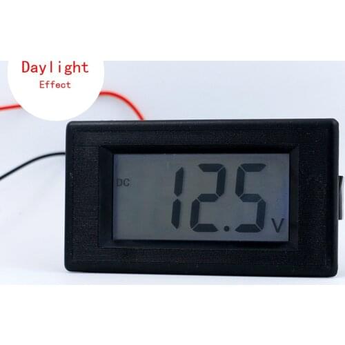 Two Wires Mini LCD Digital Voltmeter DC 4-30V Blue Backlight LCD Display Volt Meter Tester DC Monitor voltage meter