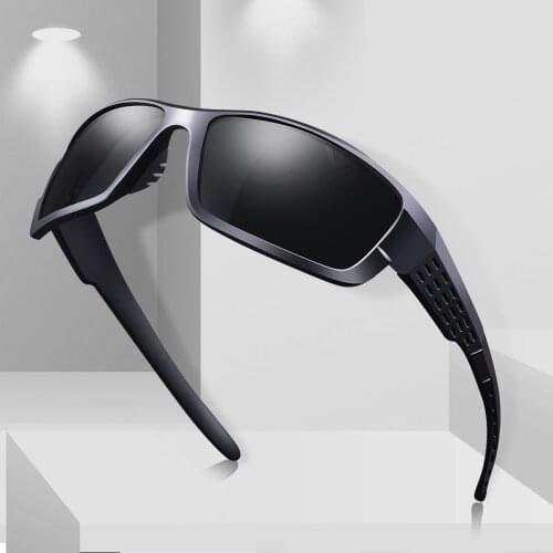 Glitztxunk 2021 Polarized Sunglasses Men Vintage Square New Brand Sun Glasses For Male Classic Driving Goggle UV400 Oculos Gafas