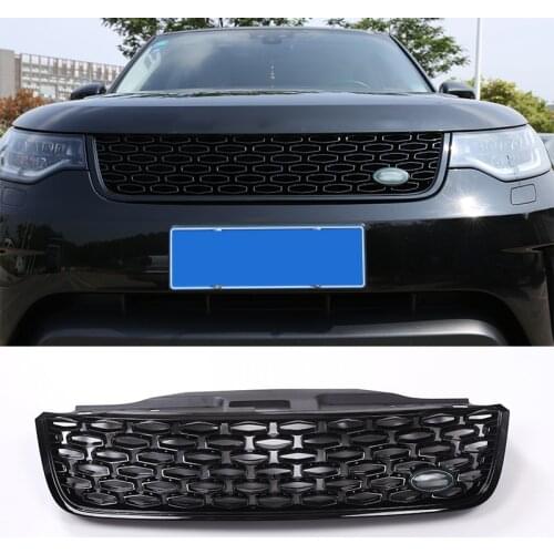 ABS Glossy Black Main Body Kit Car Front Grille Trim For Land Rover Discovery 5 2017 2018 L462 LR5 Replacement Exterior Parts
