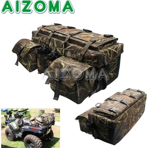 Camouflage ATV Motorcycle Mountain Bike Rear Shelf Luggage Bag Travel Bag Riding Storage Bag Large Capacity Outdoor Carrier Bags