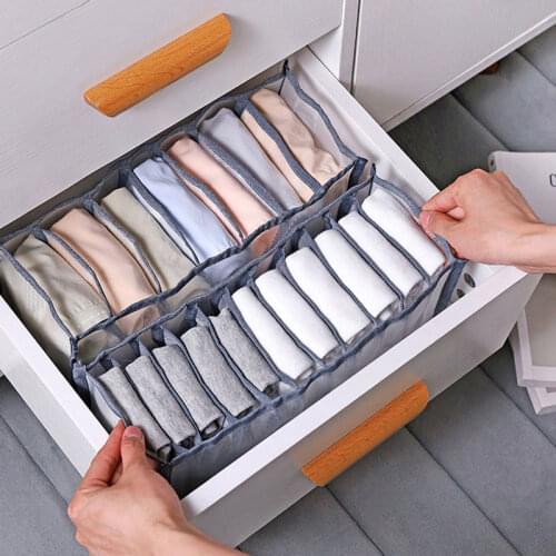 1PC Underwear Socks Panty Storage Boxes 3 Colors Cabinet Organizers Wardrobe Closet Organizers Boxes For Underwear Scarfs Socks