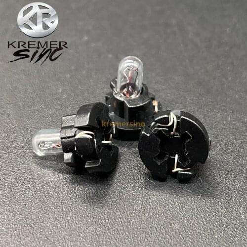 10pcs T3 Bulbs Lamps for Audi Mercedes Benz BMW Opel Volvo Dashboard Instrument 12V 0.56W Black Plum blossom Base