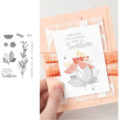 Sunshine Metal Cutting Dies and Stamps DIY Scrapbooking Photo Album Decoration Handmade Embossed Card Craft Stamps And Dies 2021