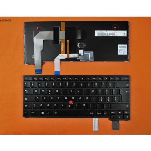 IT Italian Layout New Replacement Keyboard for Lenovo ThinkPad S3 Yoga 14 Laptop Black with Backlit & Pointer