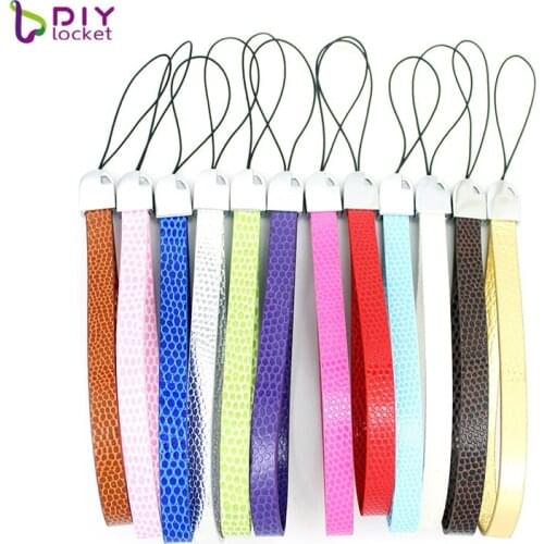 Wholesale 10pcs Mix Color Snake Pu Leather Keychain Jewelry Fashion DIY High Quality Keychain LSBR053
